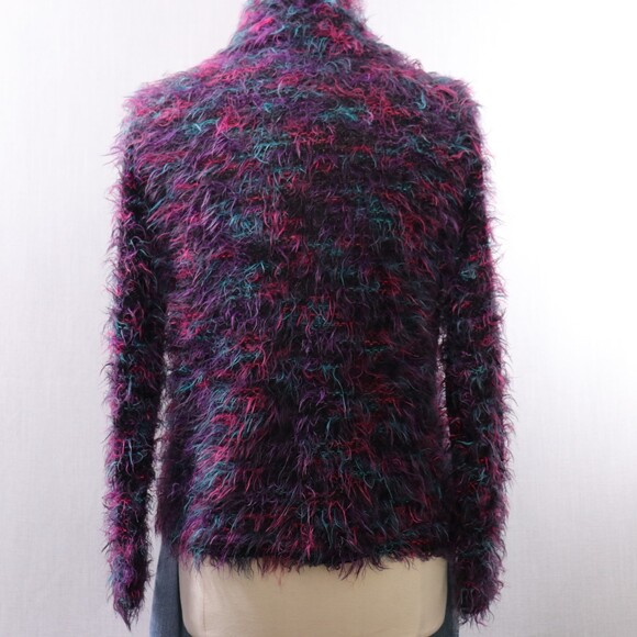 Vintage Carducci Italy Eyelash Sweater Womens M* Shaggy Artsy Colorful Knit - Picture 13 of 14